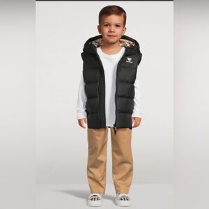 Burberry Black Puffer Vest for Kids